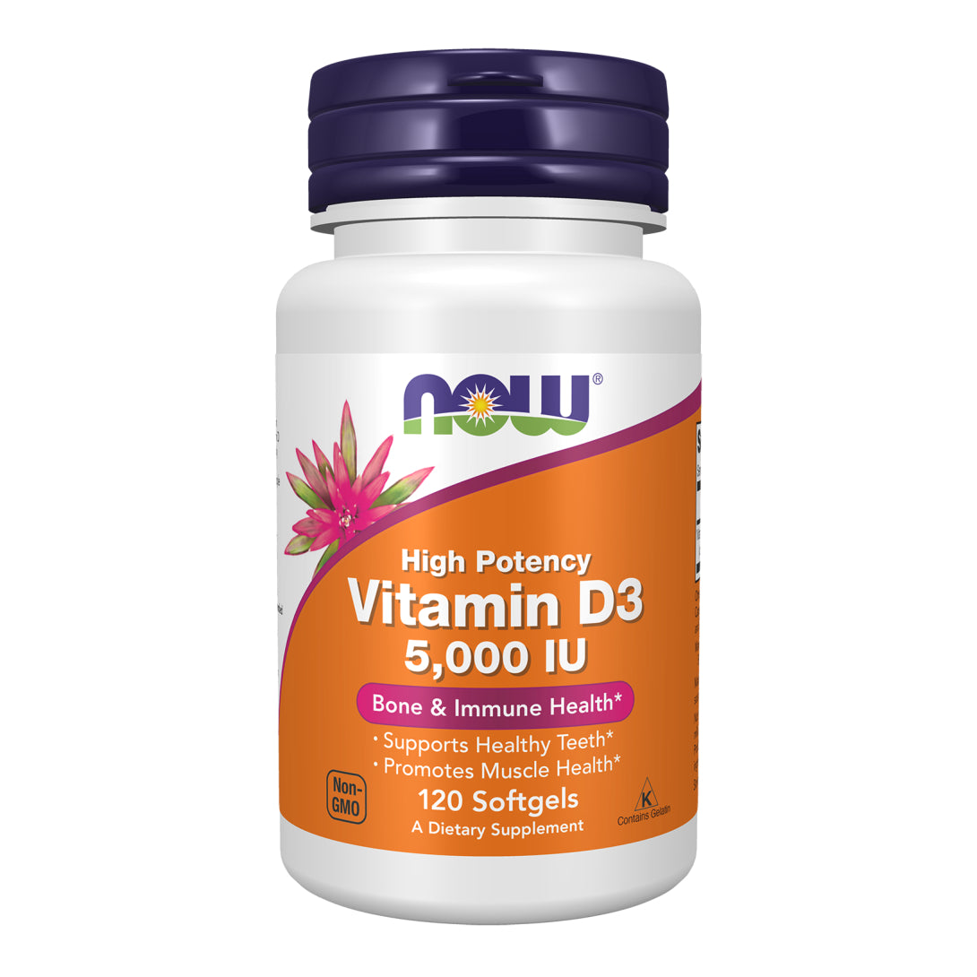 Vitamin D3, 5000 IU - 120 Softgels