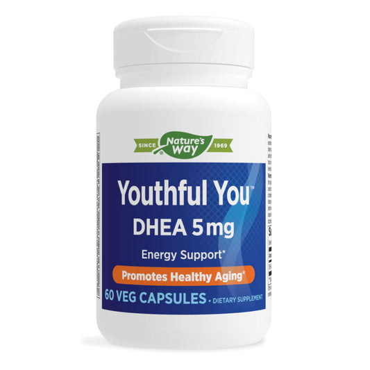Youthful You DHEA, 5 mg - 60 Veg Capsules