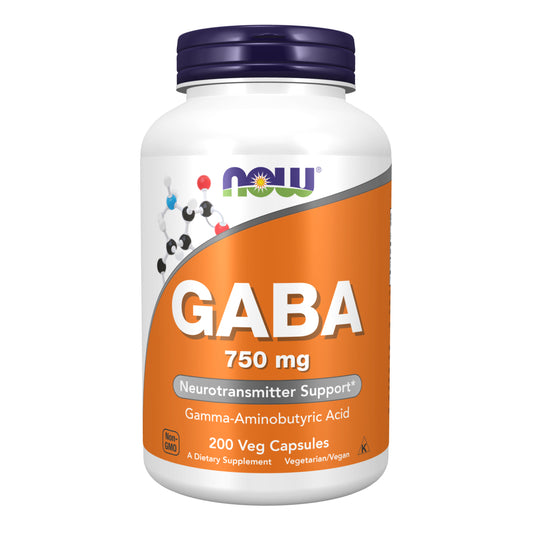 GABA, 750 mg - 200 Veg Capsules