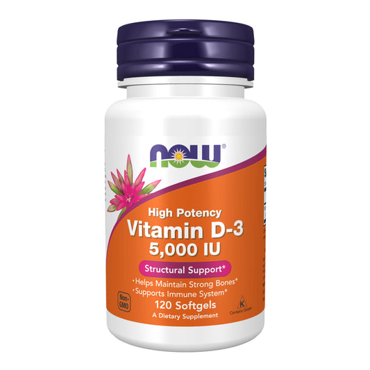Vitamin D-3, 5000 IU - 120 Softgels