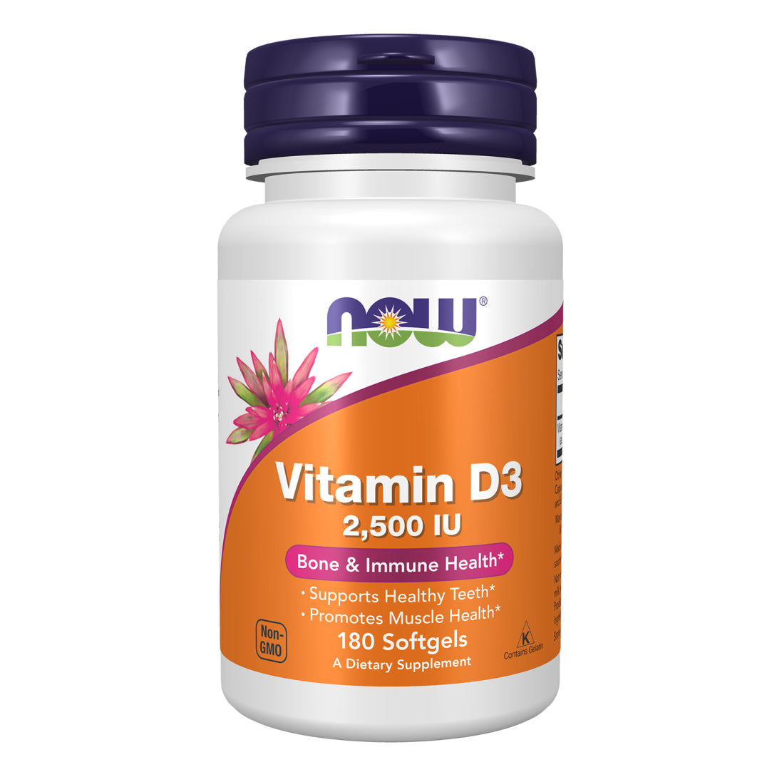Vitamin D-3, 2500 IU - 180 Softgels