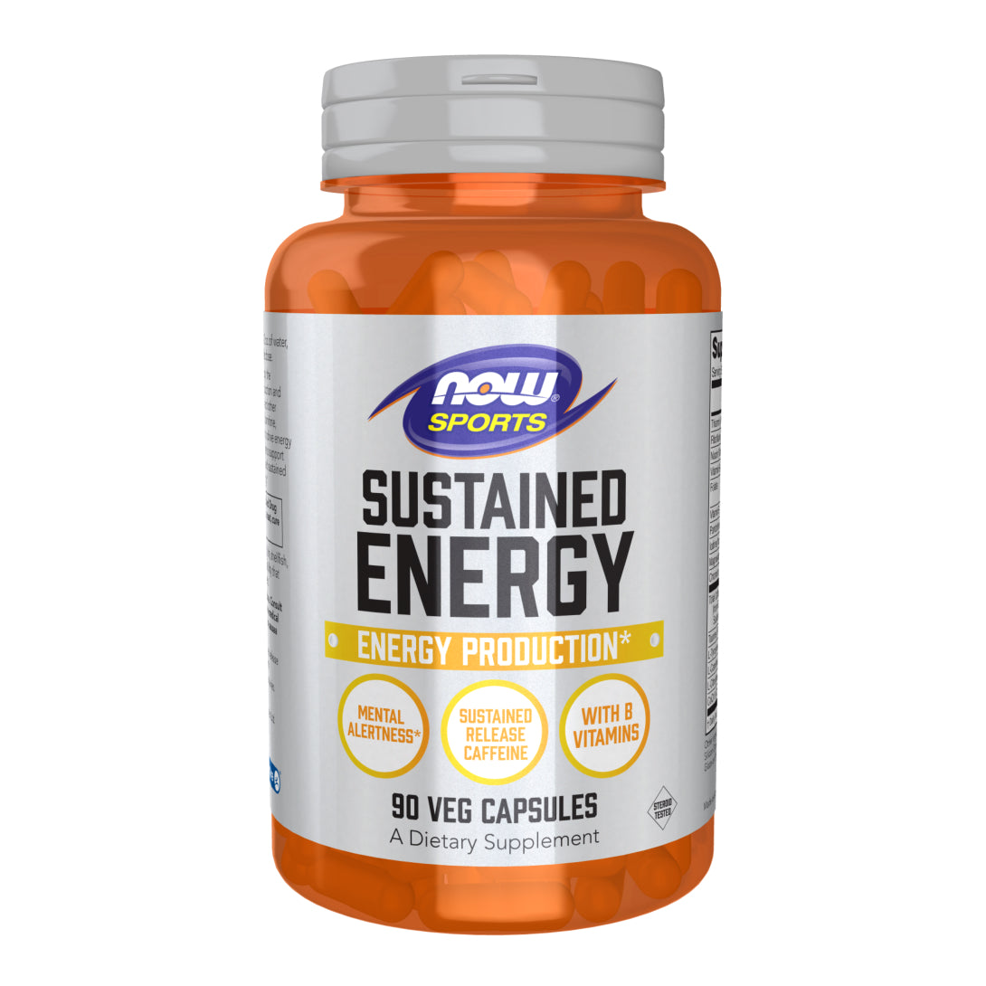 Sustained Energy 90 Veg Capsules NOW NUTRIBODIES