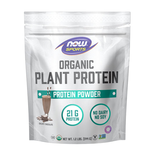 Organic Plant Protein, Creamy Chocolate Powder - 1.2 lbs