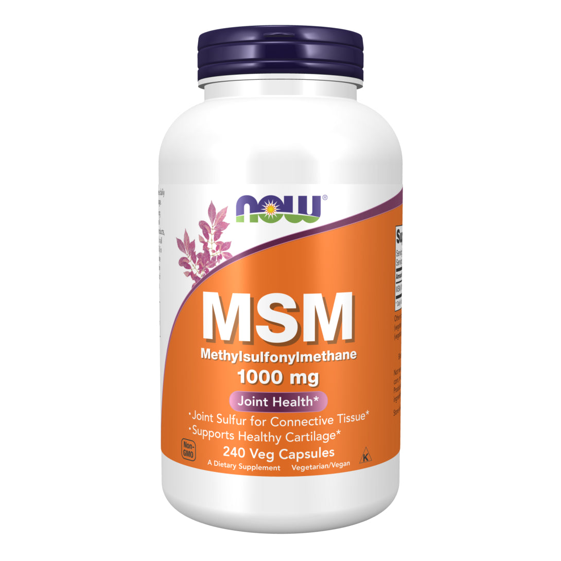 MSM, 1000 mg 240 Veg Capsules NOW NUTRIBODIES